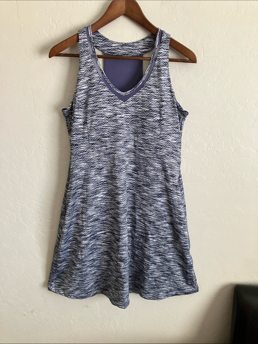 MPG Mondetta Travel Dress Sleeveless Racerback Pockets Built‑In Bra Size Large